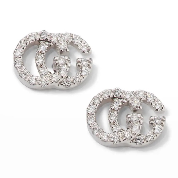 Gucci white gold / Diamond earrings